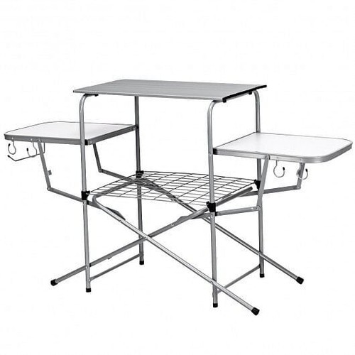 Foldable outdoor bbq - outdoor, table